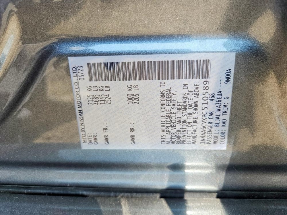 2023 NISSAN MAXIMA damage photo 12